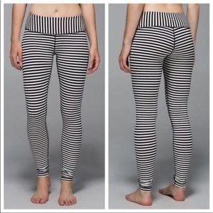 Rare Lululemon Wunder Under Narrow Stripe 6